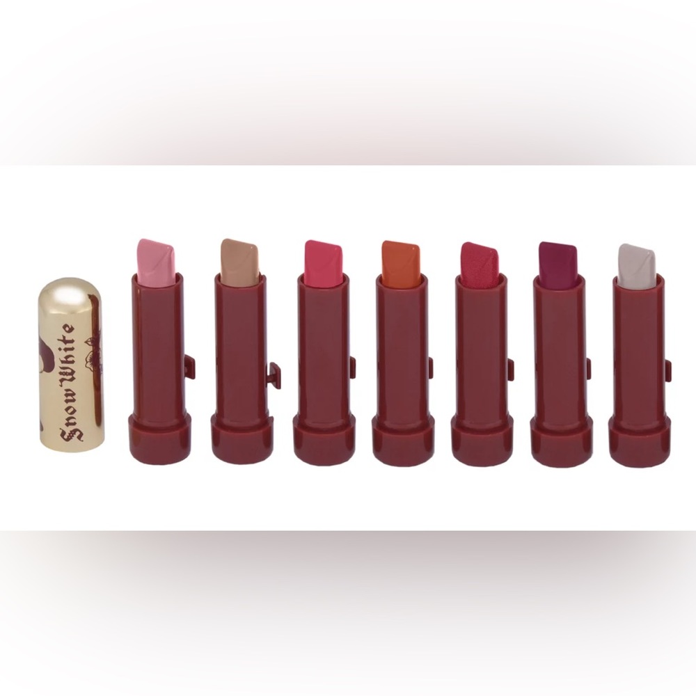 Besame Cosmetics Snow White Disney Collection Seven Dwarfs Mini Lipstick Set NIB